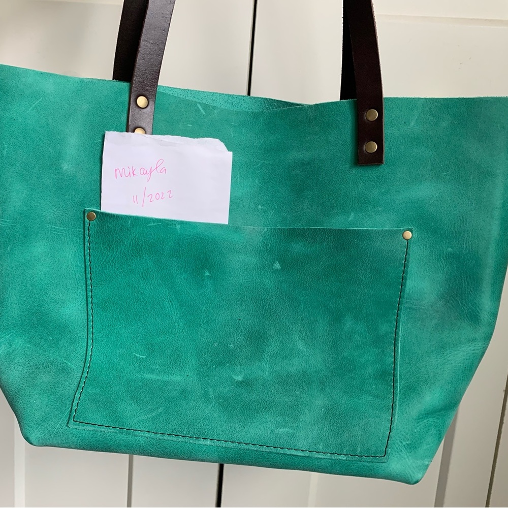 Portland Leather Goods large classic tote in reef